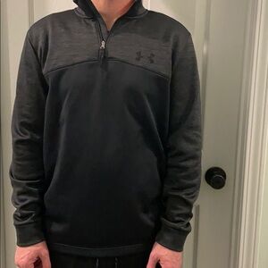 Under Armour loose coldgear black gray quarter-zip